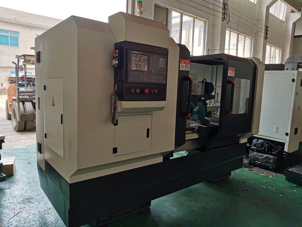 蝸桿數控旋風銑（改造版）寧波凱步客戶現場