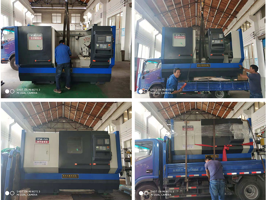 制冰機螺桿數(shù)控旋風(fēng)銑發(fā)貨現(xiàn)場